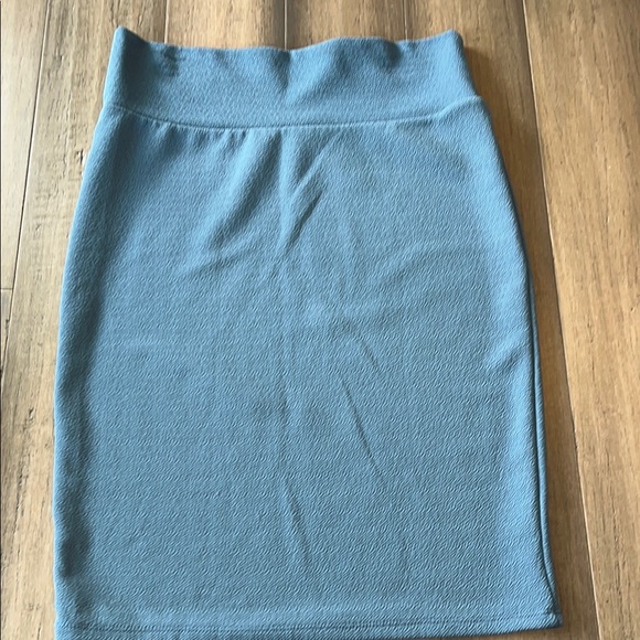 LuLaRoe Dresses & Skirts - LuLaRoe Blue Ribbed Pencil Skirt